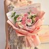Handmade Knitted Rose & Sunflower Crochet Bouquet - Festival Gift