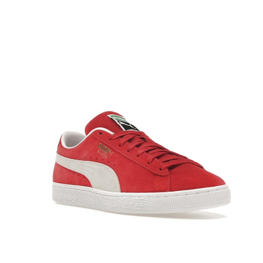 Puma Suede Classic 21 High Risk Red Unisex Sneakers Weiß 374915-02