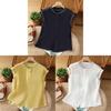Cotton Embroidered Sleeveless Blouse For Summer Casual Women