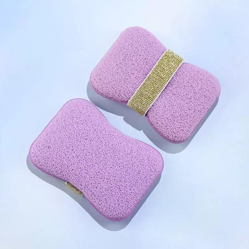 Bath soap sponge, deep cleansing bath tool exfoliating body bath sponge, with soap bag and wristband, unisex bath products