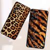 Luxurious leopard print pattern Phone Case For Samsung A73 A72 A71 A55 A54 A53 A52 A51 A13 A22 A16 A15 A12 A14 A26 A07 5G Black