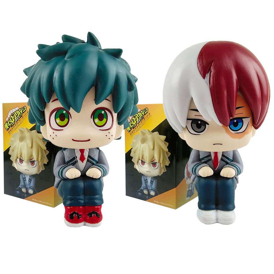 10cm Boku no Hero Academia Anime Figure Midoriya Izuku Action Figure Bakugo Katsuki/Todoroki So Figurine PVC Collection Toys