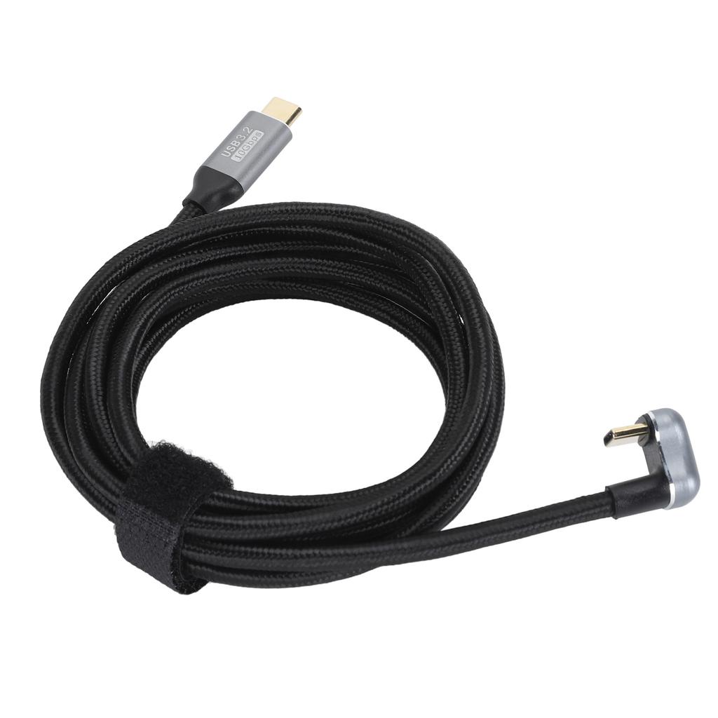 U Shaped Data Cable Type C Male to Male Data Cable USB3.2 Gen2 10Gbps 20V 5A PD100W Fast Charging 4K 60Hz Screen