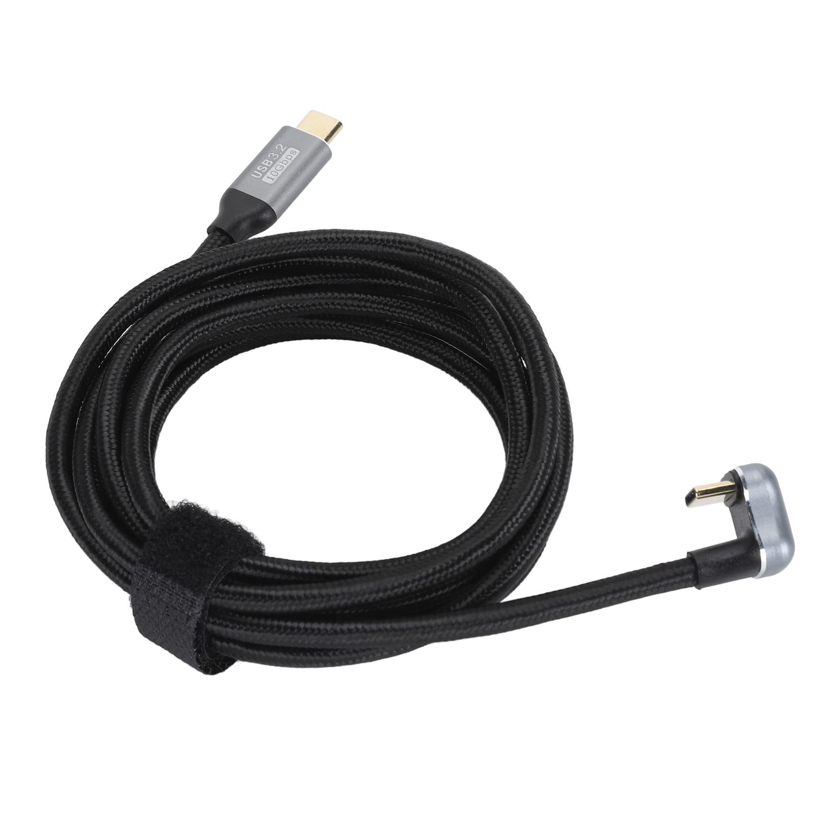 

U Shaped Data Cable Type C Male to Male Data Cable USB3.2 Gen2 10Gbps 20V 5A PD100W Fast Charging 4K 60Hz Screen 200cm / 78.74in