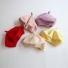 Candy Color Baby Beret Hat for Girls Autumn Winter Knitted Hat Sweet Infant Beanie Cap Fashion Kids Accessories 1-4 Years