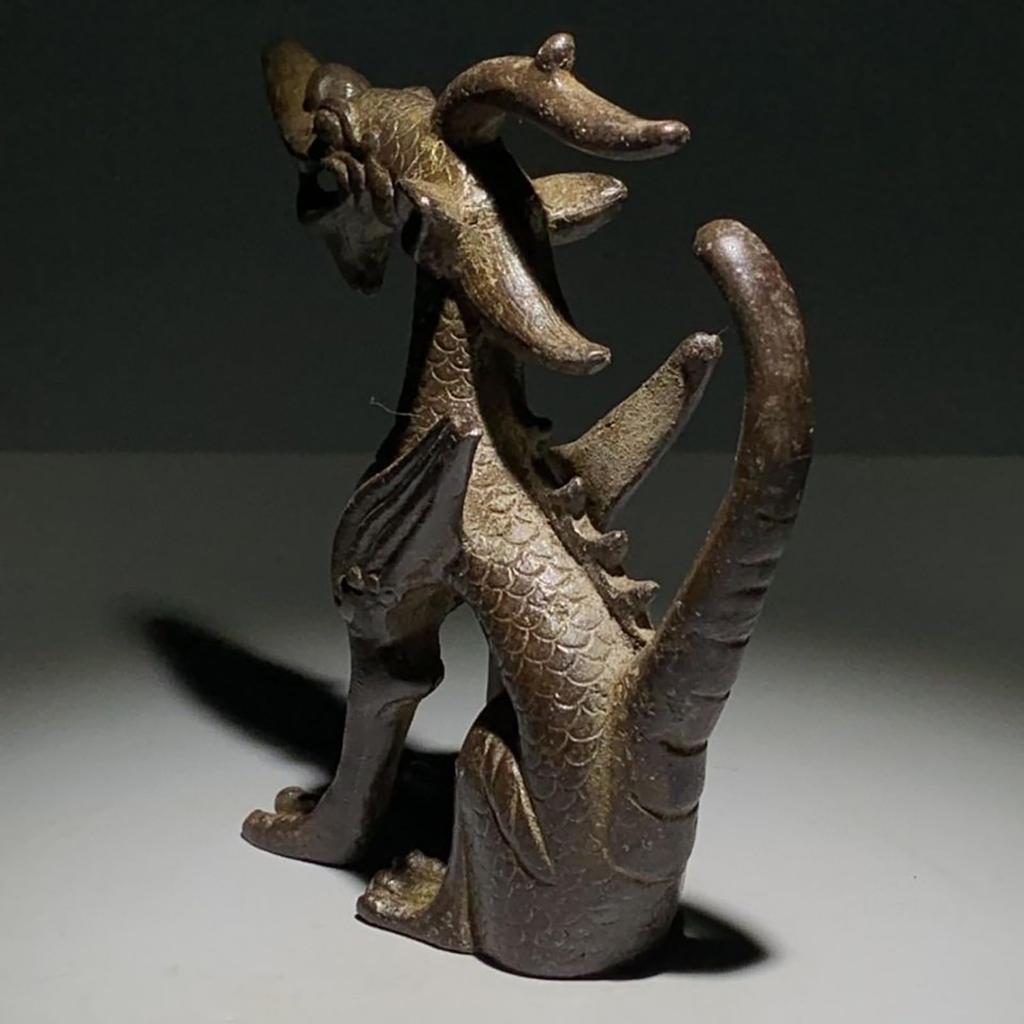 Cupru pur Girafă Unicorn Zodiac Animal Figurine Colectie Decorat pentru casa Ornament pentru presăpaci Feng Shui Noroc sporește bani noroc Feng Shui