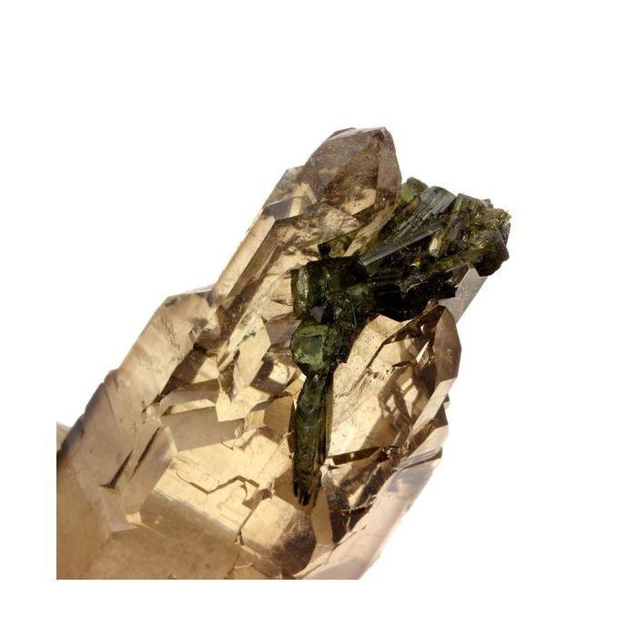 Quartz fumé + Tourmaline 841.8 carats