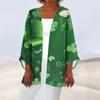 Women's Casual And Fashionable Valentine's Day  Printed Lightweight Mid Length Jacket Cardigan