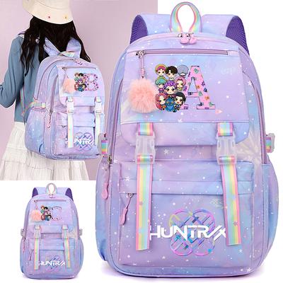 Anime K-Pop Demon Hunters Printed Large Capacity Waterproof Backpack Teenger Student Girl Boy Schoolbag Bookbag Women Waterproof Travel Bag Rucksak