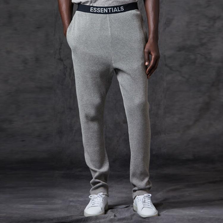 Fear of God Essentials FW20 Heather Thermal Pants 'Dark Grey' Men's FOG-FW20-178