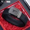 Seven Wolves Men's Leather Belt - Automatic Buckle, Versatile Business & Casual Gift-Ready Trouser Accessory