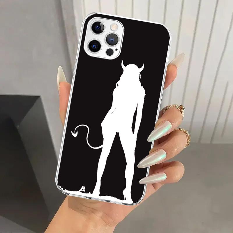 

Angel Devil Sexy Girl Phone Case for Iphone 17 Air 16 15 Plus 14 13 Mini 12 11 Pro Max 16E 7 8 SE 2020 Soft Funda Print Shell 17 iPhone 11