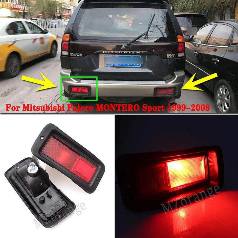Car Tail Lamp Foglight Rear Bumper Reflector Lights For Mitsubishi Pajero MONTERO Sport 1999-2008 Accessories Auto Replacements