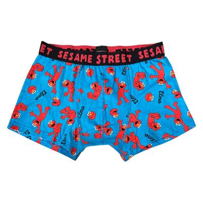 Cueca Boxer Small Planet Vila Sésamo, Vários Elmos, Tamanho Médio