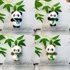 Panda Cuddly Bamboo Keychain Cartoon Children Backpacks Hanging Dolls Plush