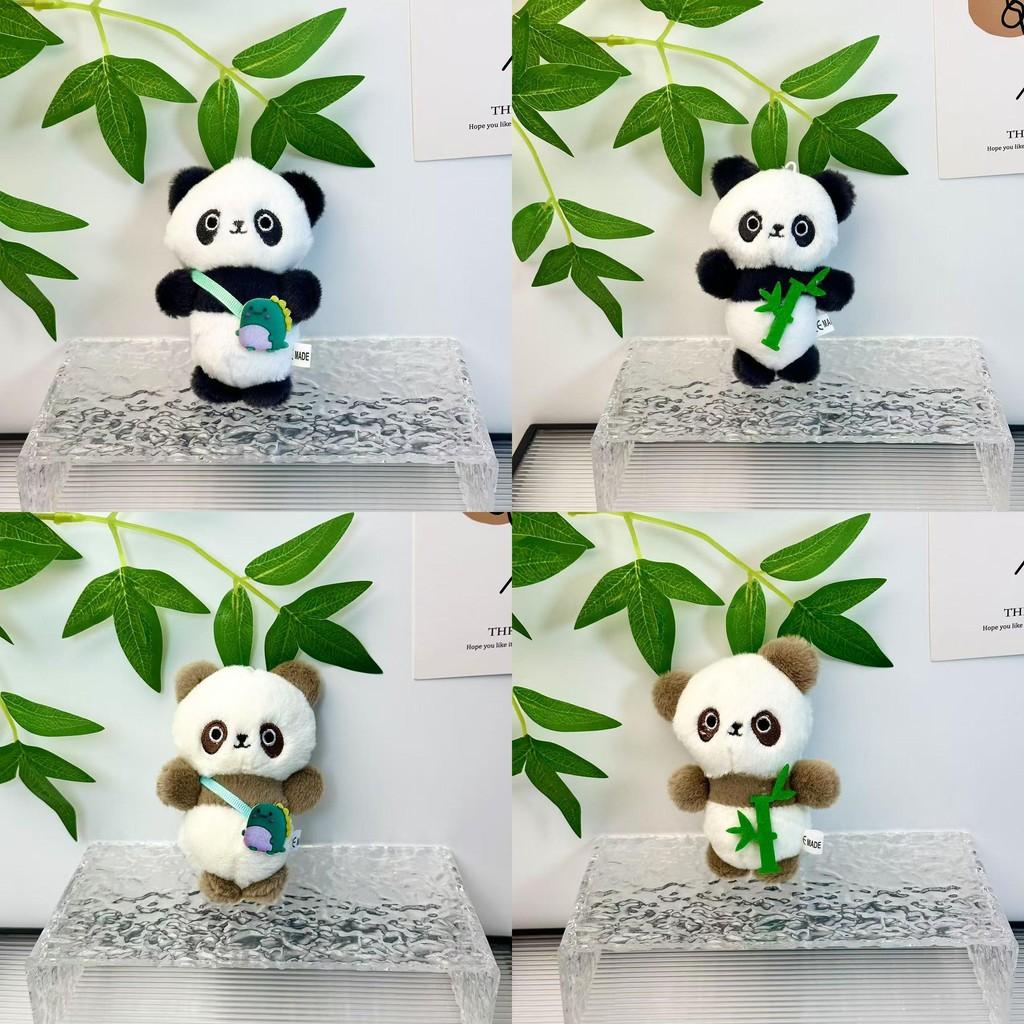 Panda Cuddly Bamboo Keychain Cartoon Children Backpacks Hanging Dolls Plush