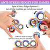 Magnetisches Fidget-Spinner-Set – Fingerspielzeug gegen Angstzustände bei ADHS, Stressabbauendes Magnet-Fidget-Spielzeug, Geschenk für Erwachsene, Jugendliche und Kinder