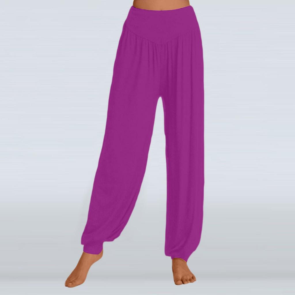 Solid Color Loose Casual Yoga Pants For Women Wide-leg Pants