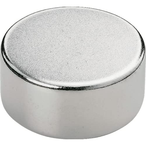 

TRUSCO Neodymium Magnets, Round Shape, Outer Diameter 0.5 inches (12 mm) x Thickness 0.1 inches (3 mm), Pack of 1 Outer diameter 12mm x