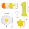 Lively And Cute Little Daisy Aluminum Film Balloon Set Sequined Birthday Party Atmosphere Arrangement