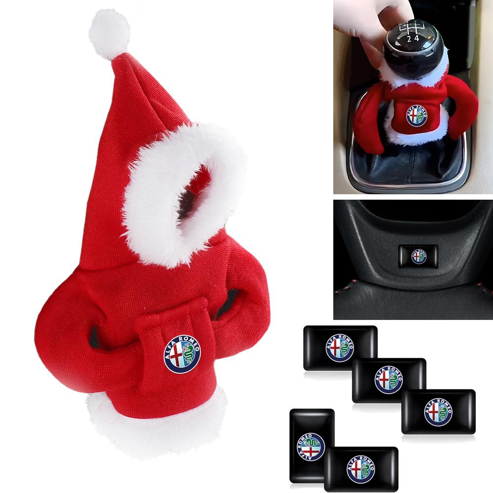 YYCE3 2025 New Hoodie Handle Car gear lever hoodie Shift Lever Cover Styling stickers For Alfa Romeo 159 147 Sportiva Accessories