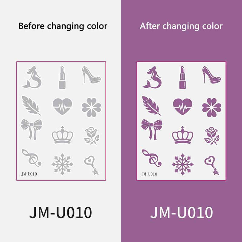 1Pcs Uv Fluorescent Temporary Tattoo, Waterproof Luminous Fake Tattoo Summer Outdoor Tattoos