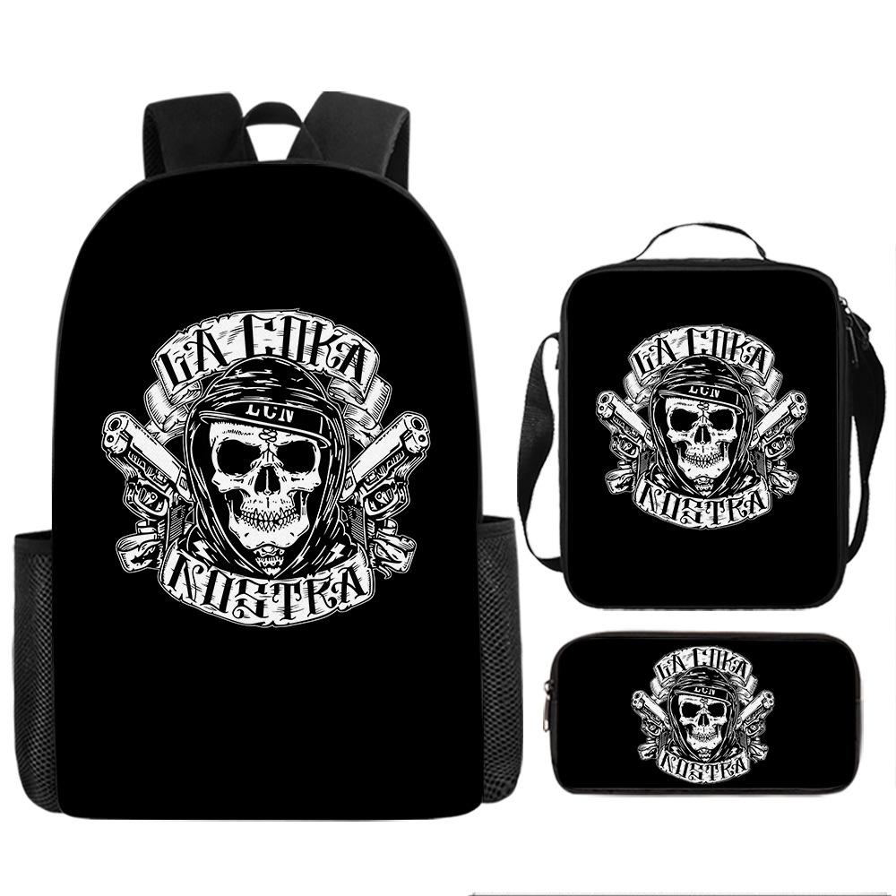 Skull Schoolbag for Primary School Students, Kindergarten New Schoolbag for Boys and Girls, Grades 2345 and 6