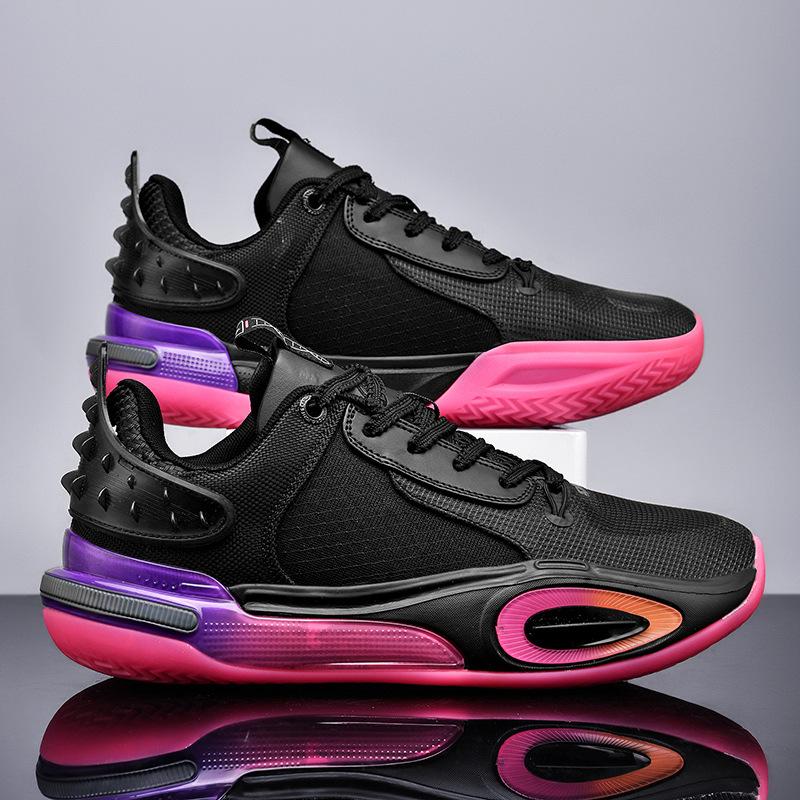 

Баскетбольні чоловічі літні туфлі, що дихають, мають відскок, амортизують, зносостійкі та протиковзкі практичні спортивні туфлі 39