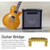 Gold Tune-O-Matic Bridge with Roller 6-Saddles for Epiphone Guitars
