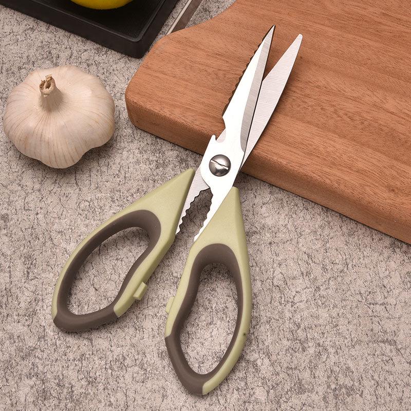 

Многофункциональные кухонные ножницы из нержавеющей стали для барбекю и куриных костей светло-зеленый