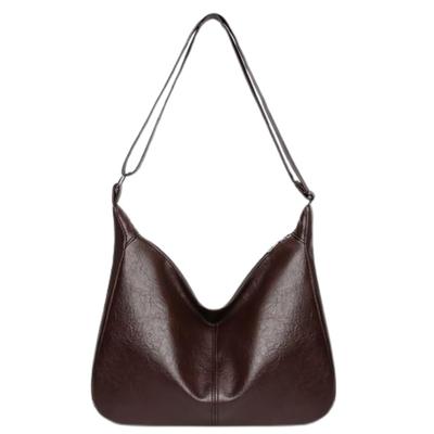 ORIJIRI Women's Small Shoulder Bag, Wallet, Cute Handbag, PU Leather, 3-Way Mini Shoulder Bag (Brown)