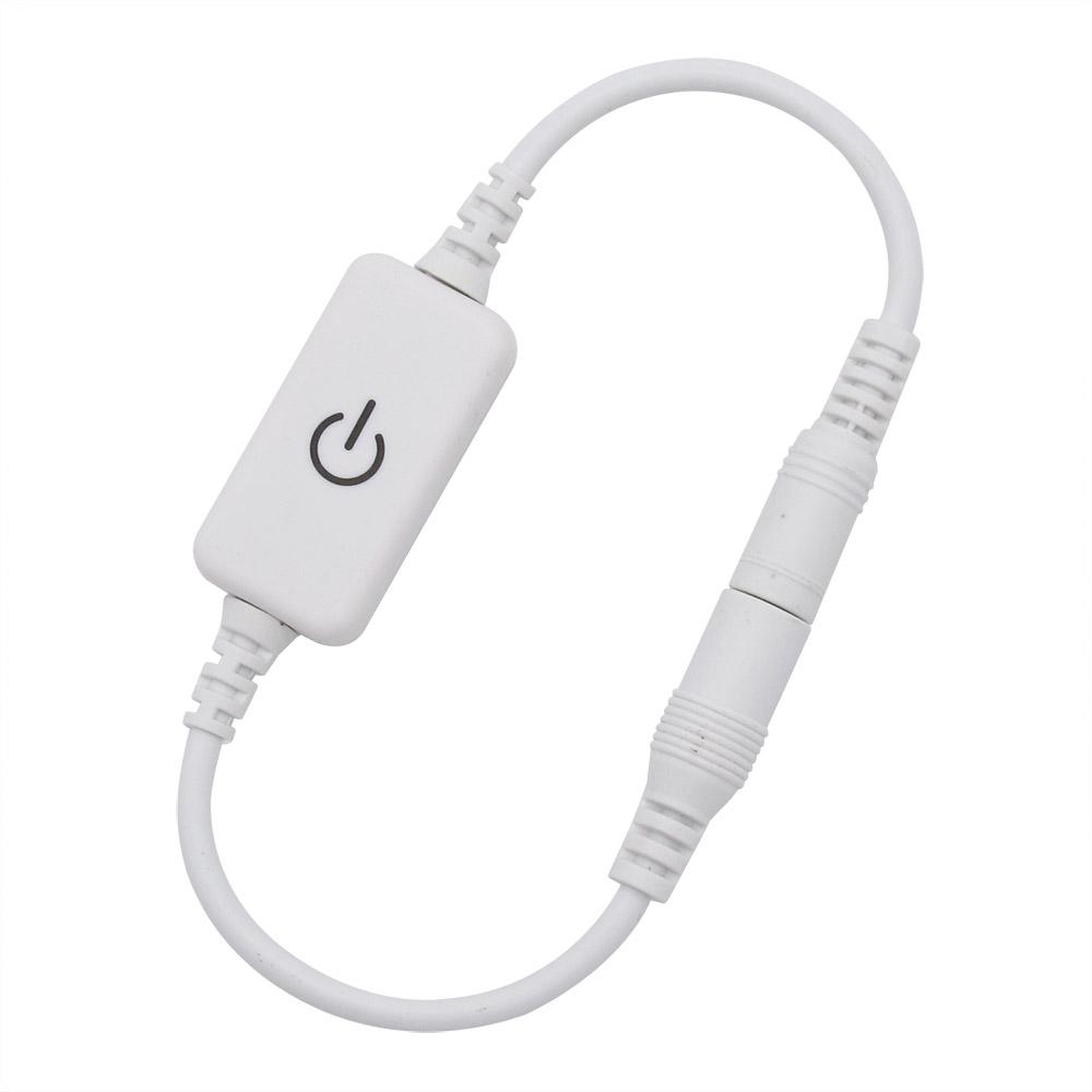 1 buc Negru/Alb DC 12V - 24V 4A Touch LED Dimmer pentru bandă LED cu o singură culoare Reglarea luminozității Comutator pornit/oprit