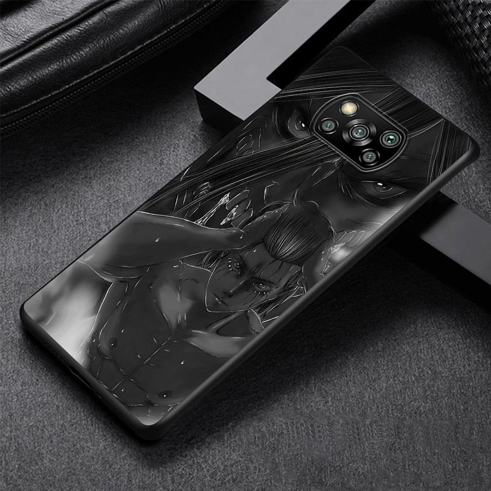 

Чехол Attack On Titan для Xiaomi Poco X3 NFC M3 X4 Pocophone F1 M4 Pro F4 F3 GT черный чехол из ТПУ Redmi Note 11 9S 8 10 чехол для телефона Pocophone F1