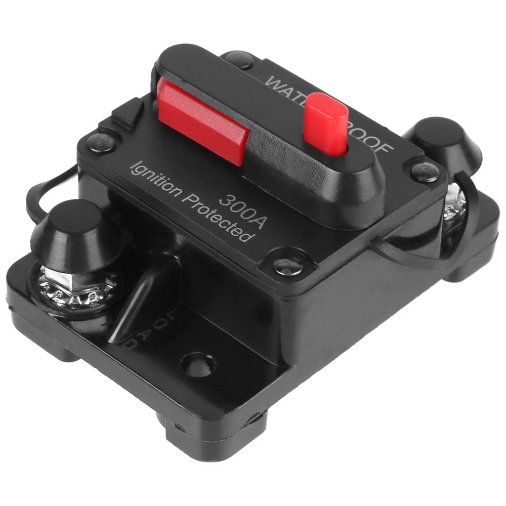 Fuse Reset Car Boat Auto Waterproof Fuse Box 12-48V DC Car Fusibles Amplificador Fuse 300A AMP Circuit Breaker Fuse Reset