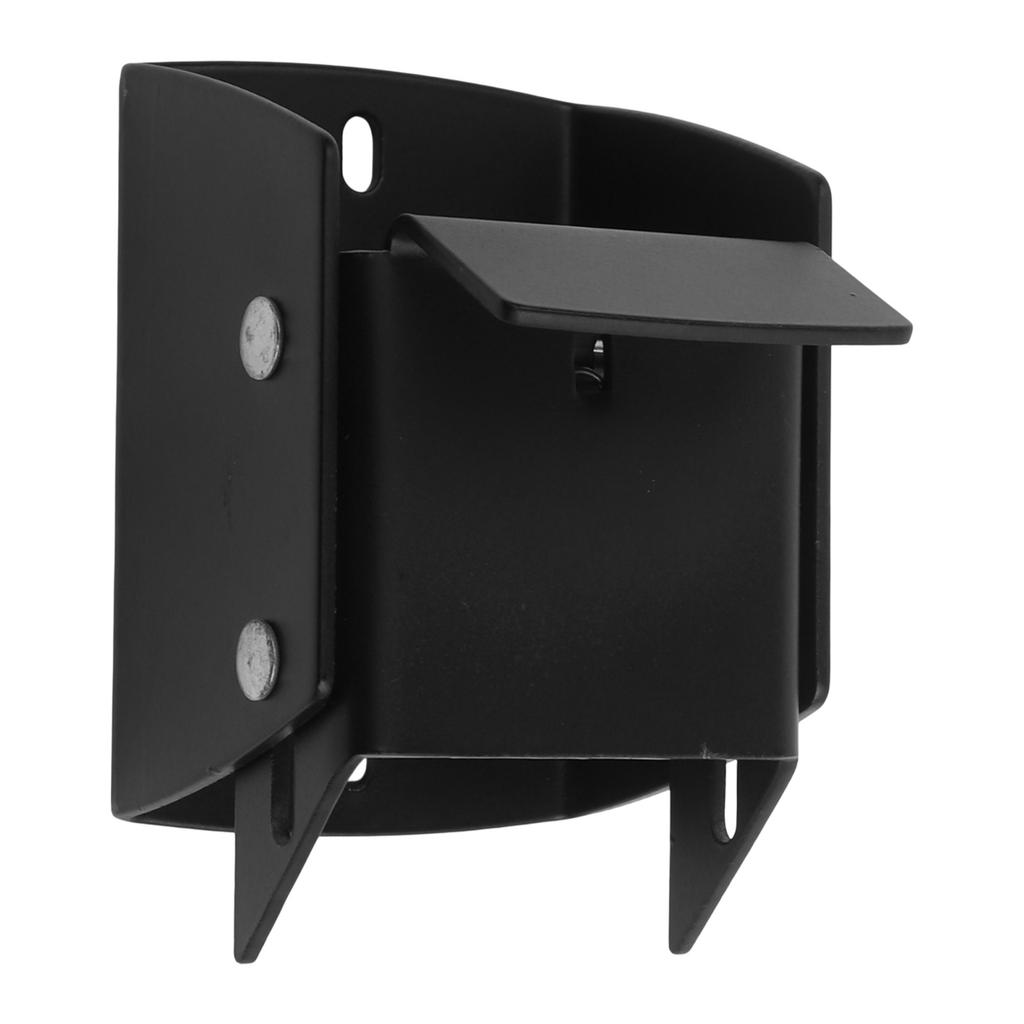 Black Steel Lifter Latch Secure Wheelbarrow Storage System Corrosion-Resistant Finish Protective Hook Pads Secure Weight Holding