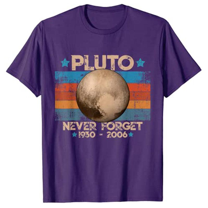 Vintage Nikdy nezapomeň na Pluta Nerdovské Astronomie Vesmírné Vědy Tričko Přizpůsobitelné Produkty