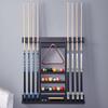 Solid Wood Wall-Mounted 8-Cue Rack