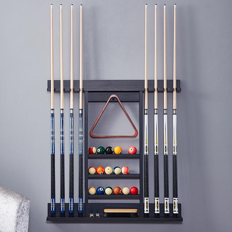 Solid Wood Wall-Mounted 8-Cue Rack