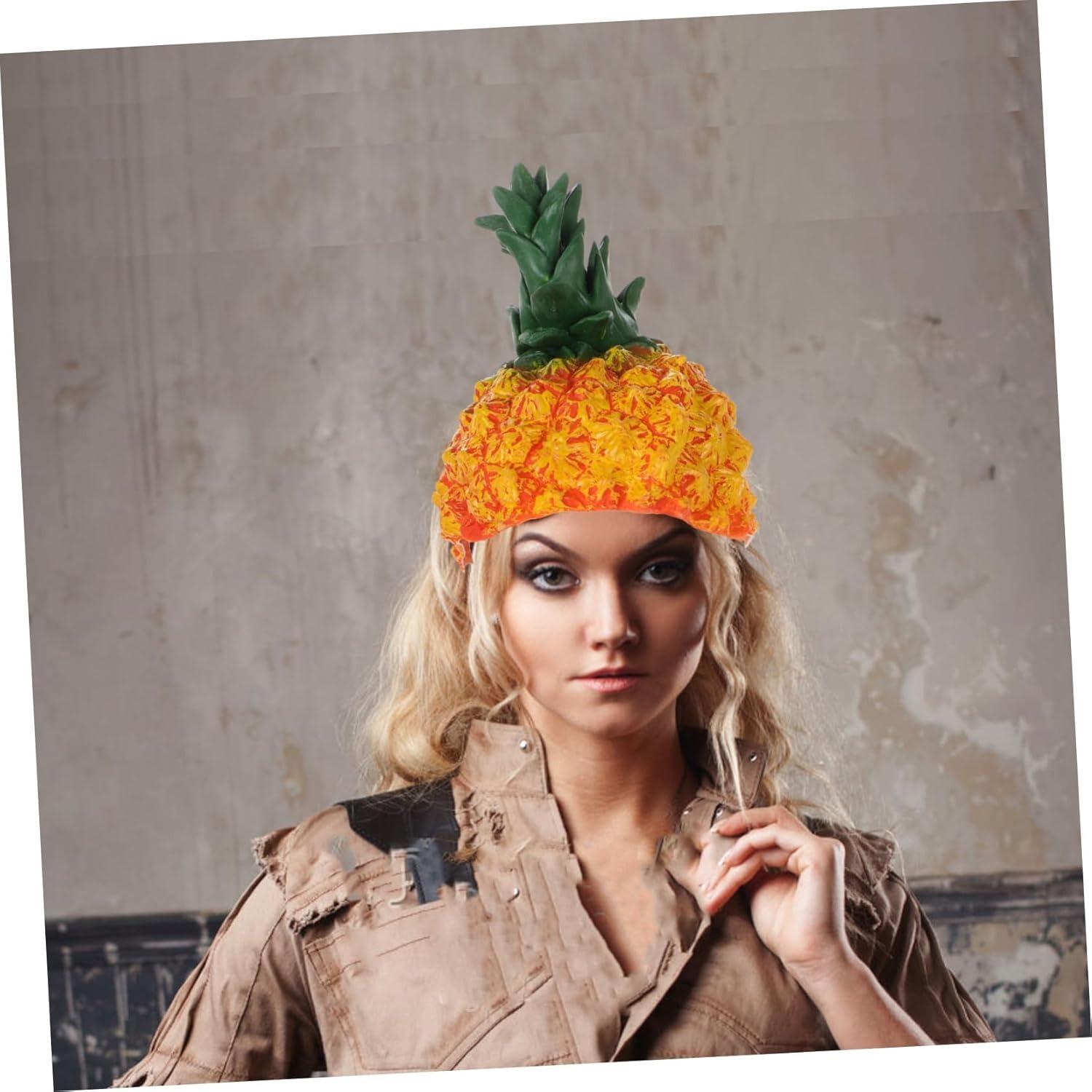 Funny Pineapple Mask One size fits all adults оранжевый