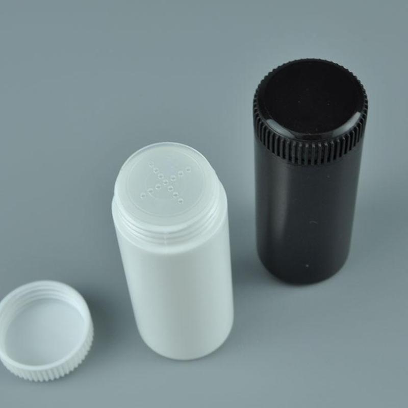 1 Stück 60 ml Talkumpuderflasche Nachfüllbarer Kosmetikpuder-Spender Kunststoff-Puderbehälter Leere Flaschen mit Schraubverschluss