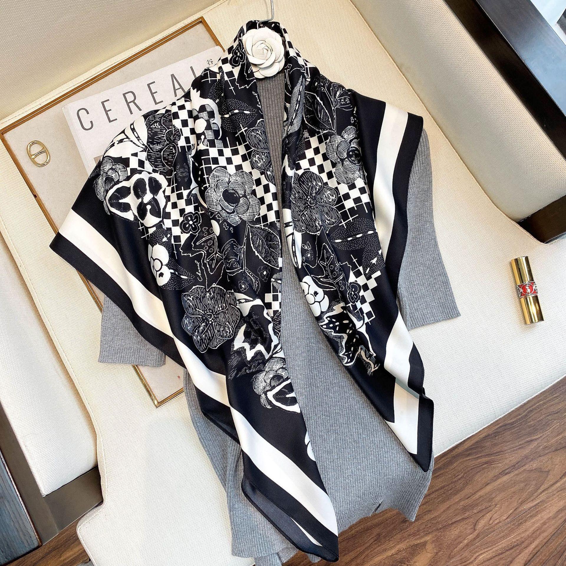 

Корейский Весенне-осенний Летний Новый Модный Большой Шарф Шарф Солнцезащитный Шарф Наплечный Шарф Шарф 90*90cm