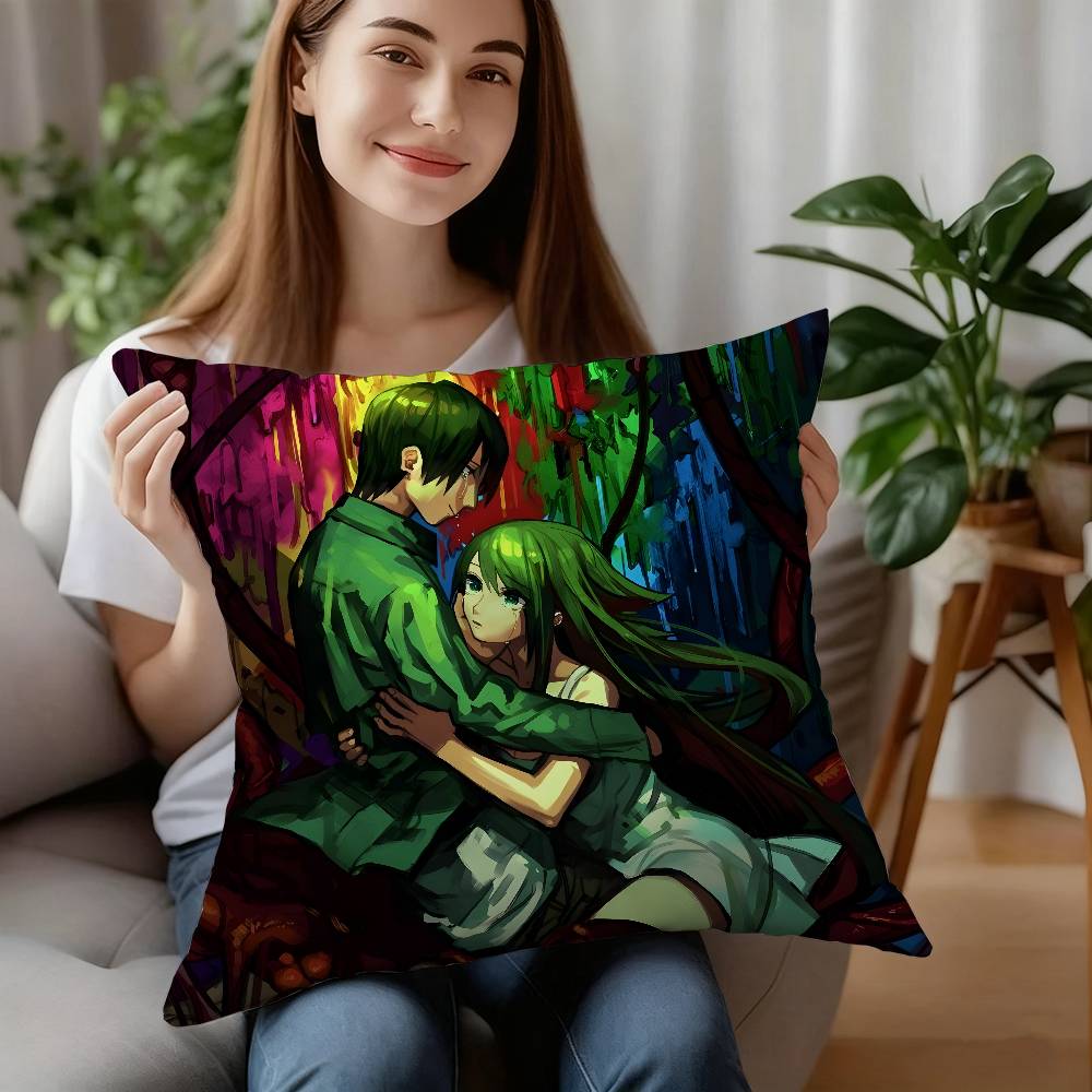 Saya No Uta Das Lied von Saya Kissenbezug Plüschstoff Weicher Kissenbezug Beidseitig bedruckt Kissenbezug Haushaltsgeschenke