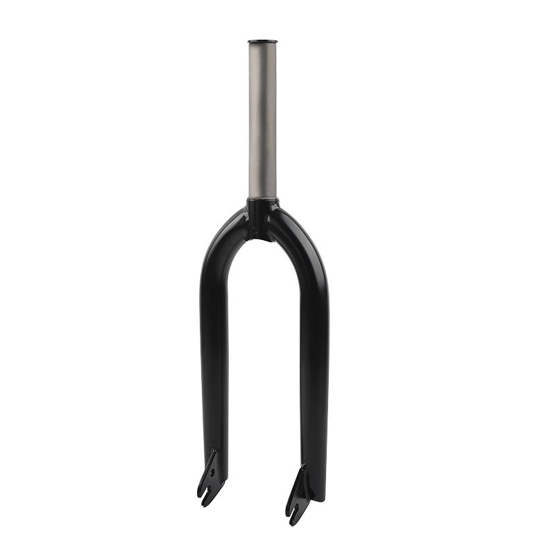 20"BMX Bike Front Fork CR-MO 28.6*163mm Performance Bicycle Black Chrome Front Forks