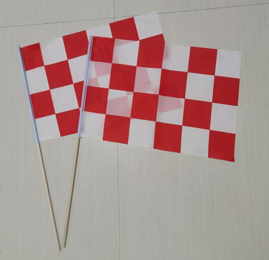 F1 Racing Zwart-Wit Schaakbord Vlag Banner - Rode & Witte Optie Beschikbaar