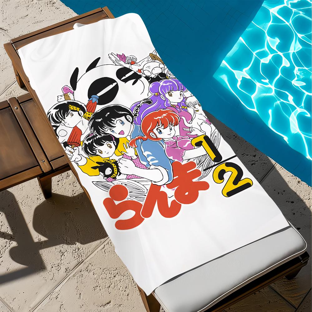 R-ranma-a anime cute Towel Beach Quick Dry Soft Pool Towels Gift for Travel Gym Shower Camping sports