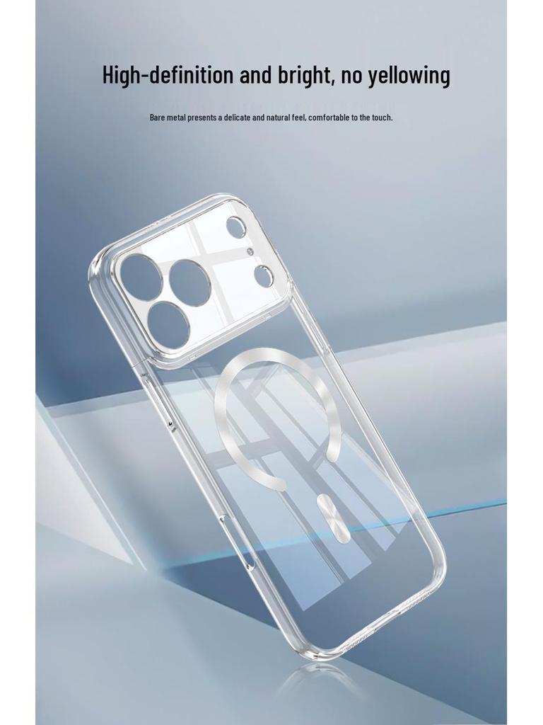 iPhone 17 Pro/Pro Max Clear MagSafe Case - Non-Yellowing & Electroplated