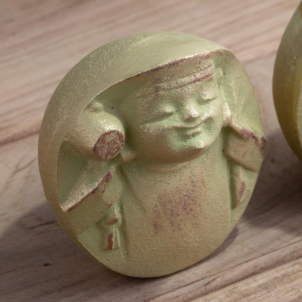 Two Gods of Ebisu and Originally created by Nitten sculptor Sotaro Buddhist one of the Seven Gods of Takaoka Fortune Daikokuten. Saegusa. statue,