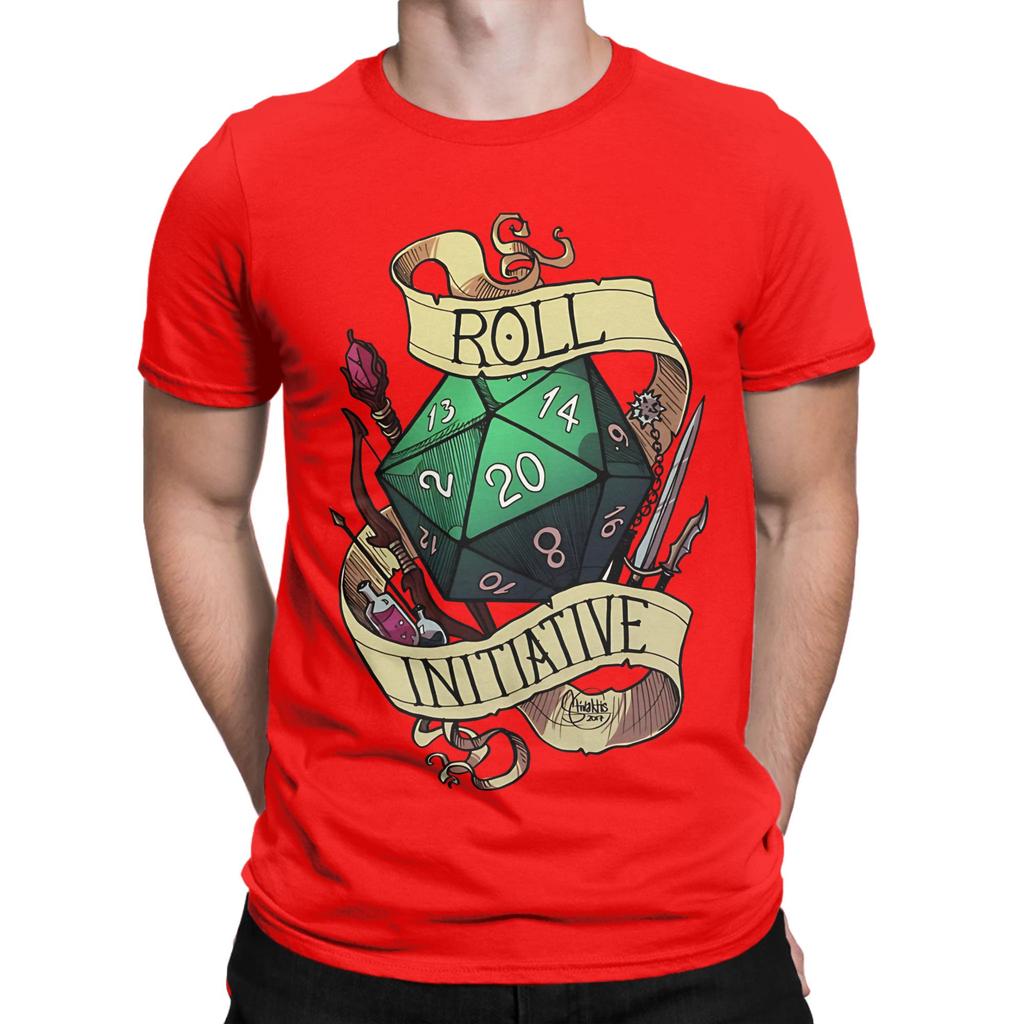 Roll Initiative Graphic 100 Cotton Tshirt Ddungeons Dragons Tees Tops For Unisex