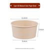 ZISIZ Thickened Disposable Paper Bowls