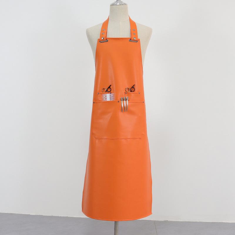 

PU Leather Waterproof Oil-Proof Apron for Barbers & Aquatic Use